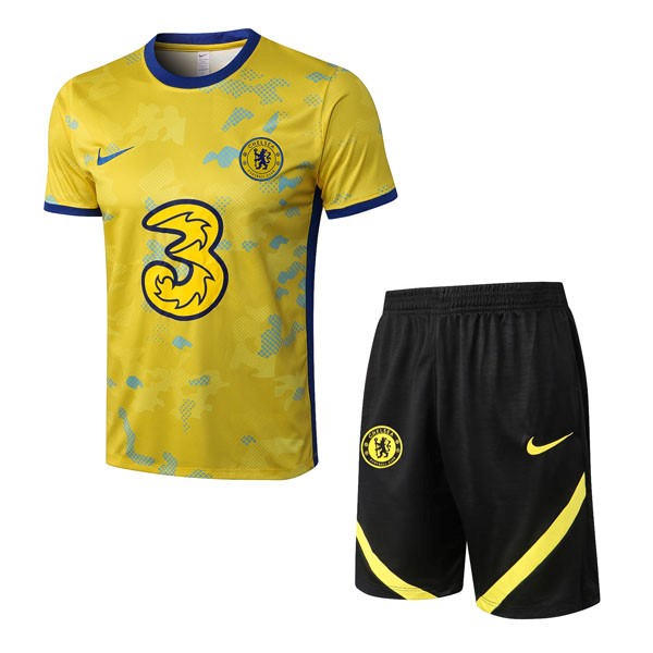 Camiseta Entrenamiento Chelsea Conjunto Completo 2022 2023 Amarillo